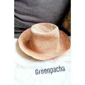 Handwoven Greenpacha Ipanema Habana Hat - Desert Pink/Sand - Packable/Foldable